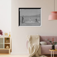Historic Framed Print, Driving from ninth tee, Mount Pleasant golf links,  17-7/8" x 21-7/8"