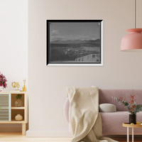 Historic Framed Print, Presidential Range from new hotel near Mount Pleasant House, White Mountains, N.H.,  17-7/8" x 21-7/8"