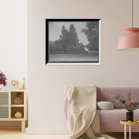 Historic Framed Print, [The Firs west entrance, New Baltimore, Mich.],  17-7/8" x 21-7/8"