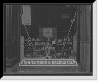Historic Framed Print, [Window display, Richmond & Backus Co., Detroit, Mich.],  17-7/8" x 21-7/8"
