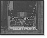 Window display, Richmond & Backus Co., Detroit, Mich, Vintage Poster
