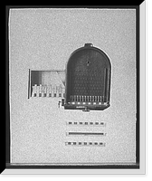 The Caille-Schiemer Co. bagatelle machine from above, Vintage Wall Art