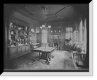 Historic Framed Print, [Residence of Mrs. H.C. Parke, dining room, Detroit, Mich.],  17-7/8" x 21-7/8"