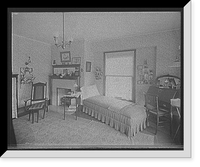 Historic Framed Print, [Detroit, Mich., residence of A.E. Silk, bedroom],  17-7/8" x 21-7/8"
