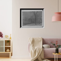 Church and Grand River Avenue in snow, Detroit, Mich, Vintage Wall Art
