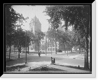 Historic Framed Print, [Old Central High School, Detroit, Mich.],  17-7/8" x 21-7/8"