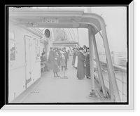 Children playing quoits on deck of Steamer Comus, Vintage Poster