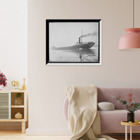 Freighter Daniel J. Morrell under steam, Antique Poster