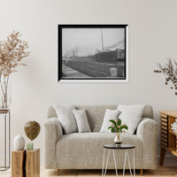 Freighter Frederick B. Wells in canal, Antique Wall Art