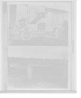 Historic Framed Print, [Armored car ; Officer with armored cars in a field],  17-7/8" x 21-7/8"