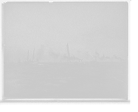 Historic Framed Print, [Fleet of boats, possibly part of America's Cup races],  17-7/8" x 21-7/8"