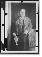 William H. Taft, standing next to chair, Vintage Print