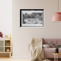 Ferry boat loaded with mule cart at landing, Antique Wall Art