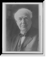 Historic Framed Print, [Thomas A. Edison, head-and-shoulders portrait],  17-7/8" x 21-7/8"