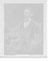 Historic Framed Print, [Abraham Lincoln, seated in chair, full portrait],  17-7/8" x 21-7/8"