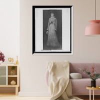 Miss Florence Leyland, full-length portrait, Antique Print