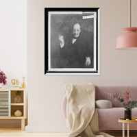 Historic Framed Print, [John La Farge, three-quarter-length portrait],  17-7/8" x 21-7/8"