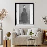 Historic Framed Print, Portrait of Mrs. Duveneck,  17-7/8" x 21-7/8"