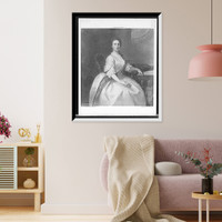Miss Bridget Knight, three-quarter-length portrait, Antique Poster