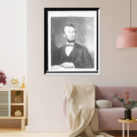 Historic Framed Print, [Abraham Lincoln, head-and-shoulders portrait] - 3,  17-7/8" x 21-7/8"