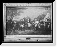 Historic Framed Print, Surrender of Gen. Burgoyne, Saratoga, N.Y., Oct. 1777,  17-7/8" x 21-7/8"