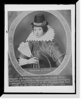 Portrait of Pocahontas, from painting by Wm. Sheppard Classic, Historic Print