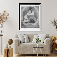 Portrait of Pocahontas, from painting by Wm. Sheppard Classic, Historic Print