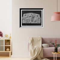 Historic Framed Print, Fifth century altar, Boston Museum of Fine Arts,  17-7/8" x 21-7/8"