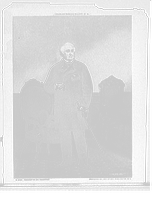 Historic Framed Print, [William Corcoran, full-length portrait],  17-7/8" x 21-7/8"