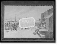 Repulse of Leslie at the old North Bridge, Vintage Poster