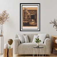 Historic Framed Print, Industries de guerre. Exposition organiseacutee par loeuvre. Lassistance aux depts deacuteclopegraves,  17-7/8" x 21-7/8"