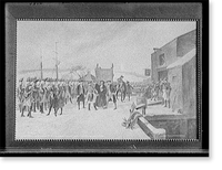 Repulse of Leslie at the Old North Bridge, Historic Reproduction