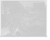 Historic Framed Print, [Foundation for retort house, construction for Detroit City Gas Company],  17-7/8" x 21-7/8"