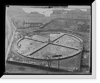 Historic Framed Print, [Foundation for gas holder, Detroit City Gas Company],  17-7/8" x 21-7/8"