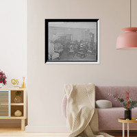 Historic Framed Print, [Pringle Furniture Co. showroom with chairs, Detroit, Mich.],  17-7/8" x 21-7/8"