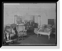 Historic Framed Print, Pringle Furniture Co. [showroom with chairs, Detroit, Mich.],  17-7/8" x 21-7/8"