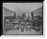Historic Framed Print, Pringle Furniture [Co. showroom with tables andmiscellaneous furniture, Detroit, Mich.],  17-7/8" x 21-7/8"
