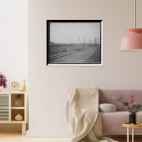 Historic Framed Print, Complete battery of boilers for Str. Seeandbee, six single- ended, three double-ended,  17-7/8" x 21-7/8"