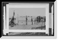 Historic Framed Print, [Afternoon plunge, Saint Clair Flats, Mich.],  17-7/8" x 21-7/8"
