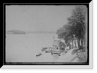 Historic Framed Print, [Down Lake Hopatcong from Hotel Dunbar],  17-7/8" x 21-7/8"