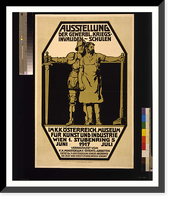 Historic Framed Print, Ausstellung der gewerbl. Kriegsinvaliden Schulen,  17-7/8" x 21-7/8"