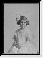 Historic Framed Print, [Girl wearing lace dress],  17-7/8" x 21-7/8"