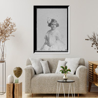 Historic Framed Print, [Girl wearing lace dress],  17-7/8" x 21-7/8"