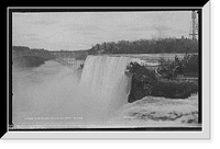 Historic Framed Print, American Falls from Goat Island - 3,  17-7/8" x 21-7/8"