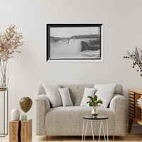 Historic Framed Print, American Falls from Goat Island - 3,  17-7/8" x 21-7/8"