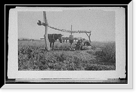 Historic Framed Print, Irrigation wheel at Ahualalco [sic],  17-7/8" x 21-7/8"