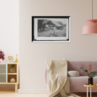 Historic Framed Print, Groups about the sugar mill, Temasopa [sic] - 2,  17-7/8" x 21-7/8"