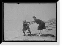 Historic Framed Print, Come on in, the water's fine,  17-7/8" x 21-7/8"