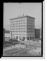 Exchange National Bank Building, probably Colorado Springs, Antique Poster
