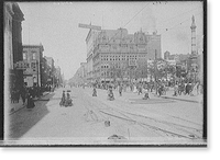 Commercial Street next to Lafayette Square, Buffalo, N.Y, Antique Wall Art